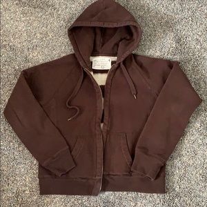 J-Crew Women’s Teddy Bear French Terry Jacket L